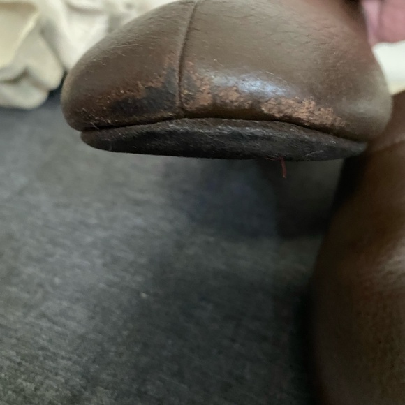 Ugg Mens Brown Leather Sherpa Lounge Slippers- Sz-10 - Picture 16 of 16